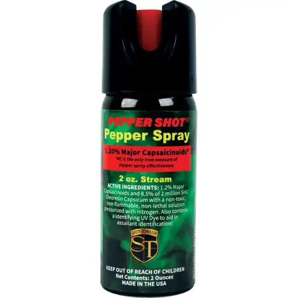 Pepper Spray Pepper Shot | 1.2% MC 2 oz Pepper Spray
