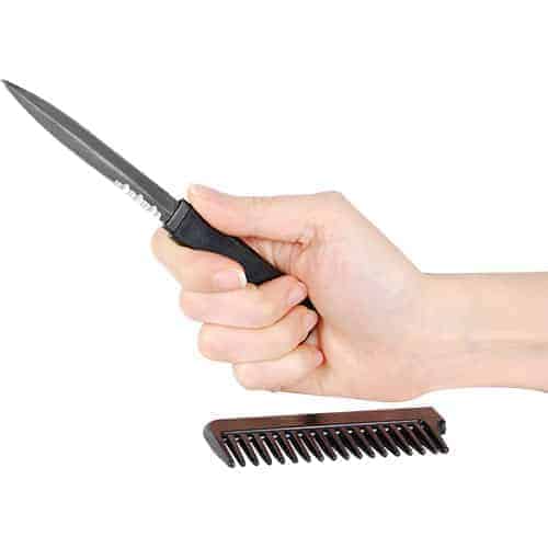 Stealth Knife Disguised as a Metal Comb: Undetectable Utility Tool