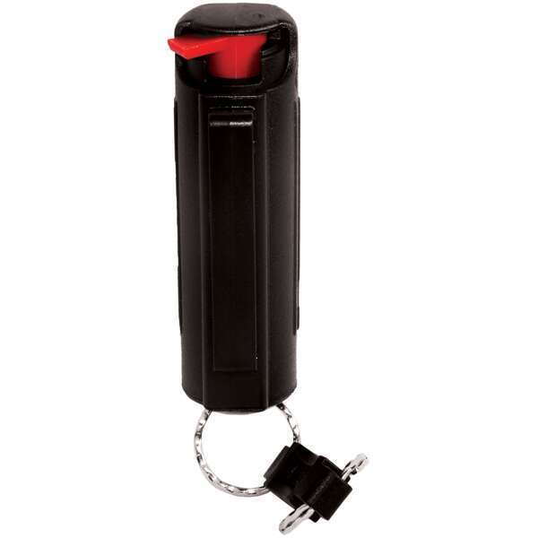 Pepper Spray Pepper Shot | 1.2% MC 1/2 oz Pepper Spray Hard Case Belt Clip and Quick Release Key Chain