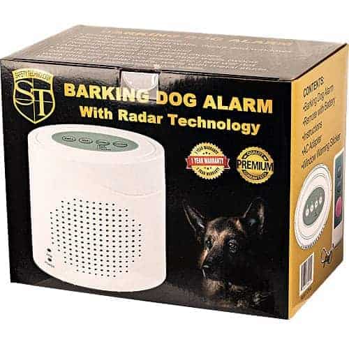 Dog barking alarm with radar technology