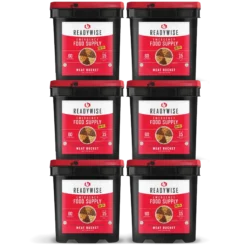 360 Serving Meat Package Includes: 6 Freeze Dried Meat Buckets