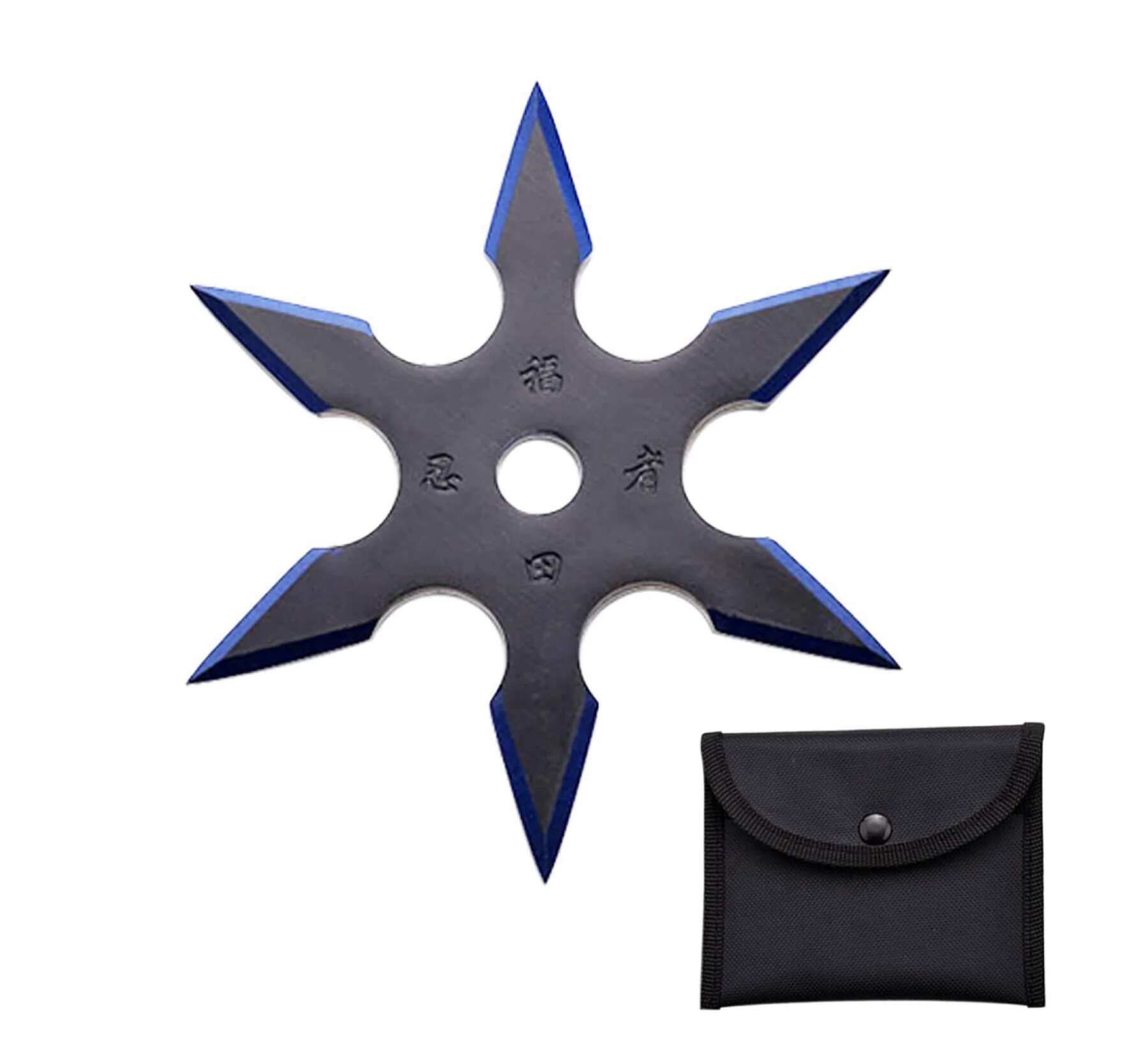 4-INCH 6 Points Throwing Star with Pouch