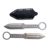 Tactical Tiger-USA® Boot Knife BLACK Double Edge Full Tang Knife W clip