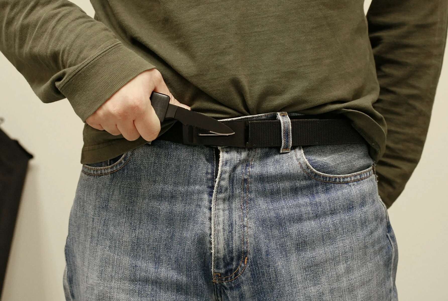Black Belt Concealed Self Defense Knife