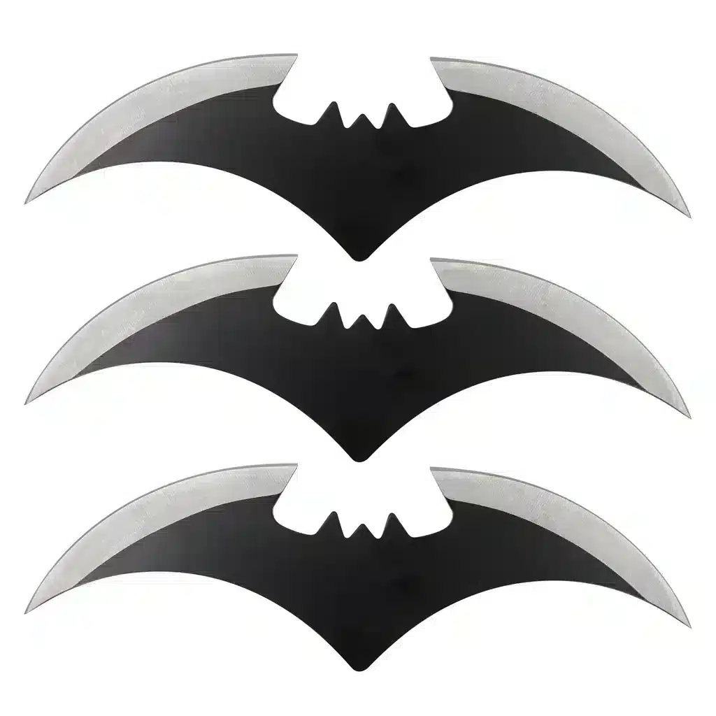 5.5" Three Piece Two-Toned Bat Throwing Blades