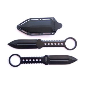 Double Edge Boot Knife Full Tang w/ Clip