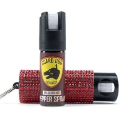 Guard Dog Bling It On Max Strength Keychain Pepper Spray Red
