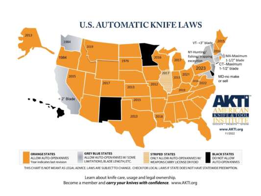 USA automatic knife law