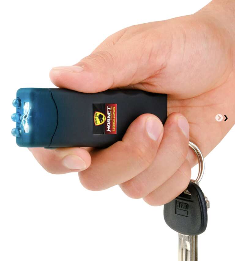 Guard Dog Hornet Keychain Stun Gun and LED Flashlight Black