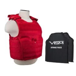 Vism Exp Plate Carrier w 2 10x12in 3A Panels-Red Med-2XL