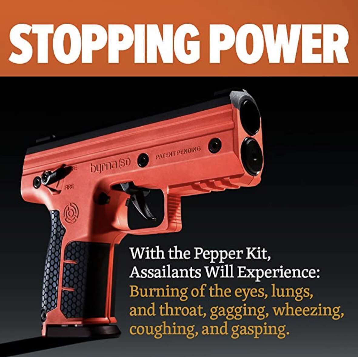 Byrna SD pepper kit stop power