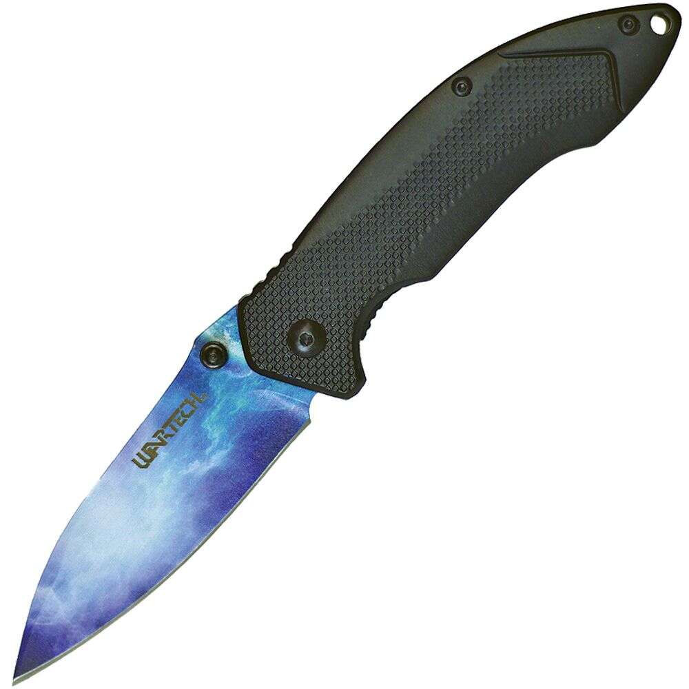 Assisted Open Folding Pocket Knife With Grey Handle and Green Blade