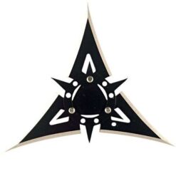 4", 3 Point Black Stainless Steel Throwing Star