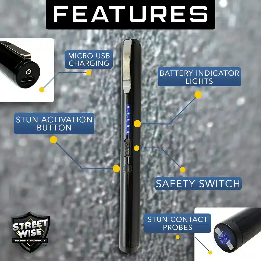 Streetwise Pain Pen Stun Gun & Taser Pen (Combo)
