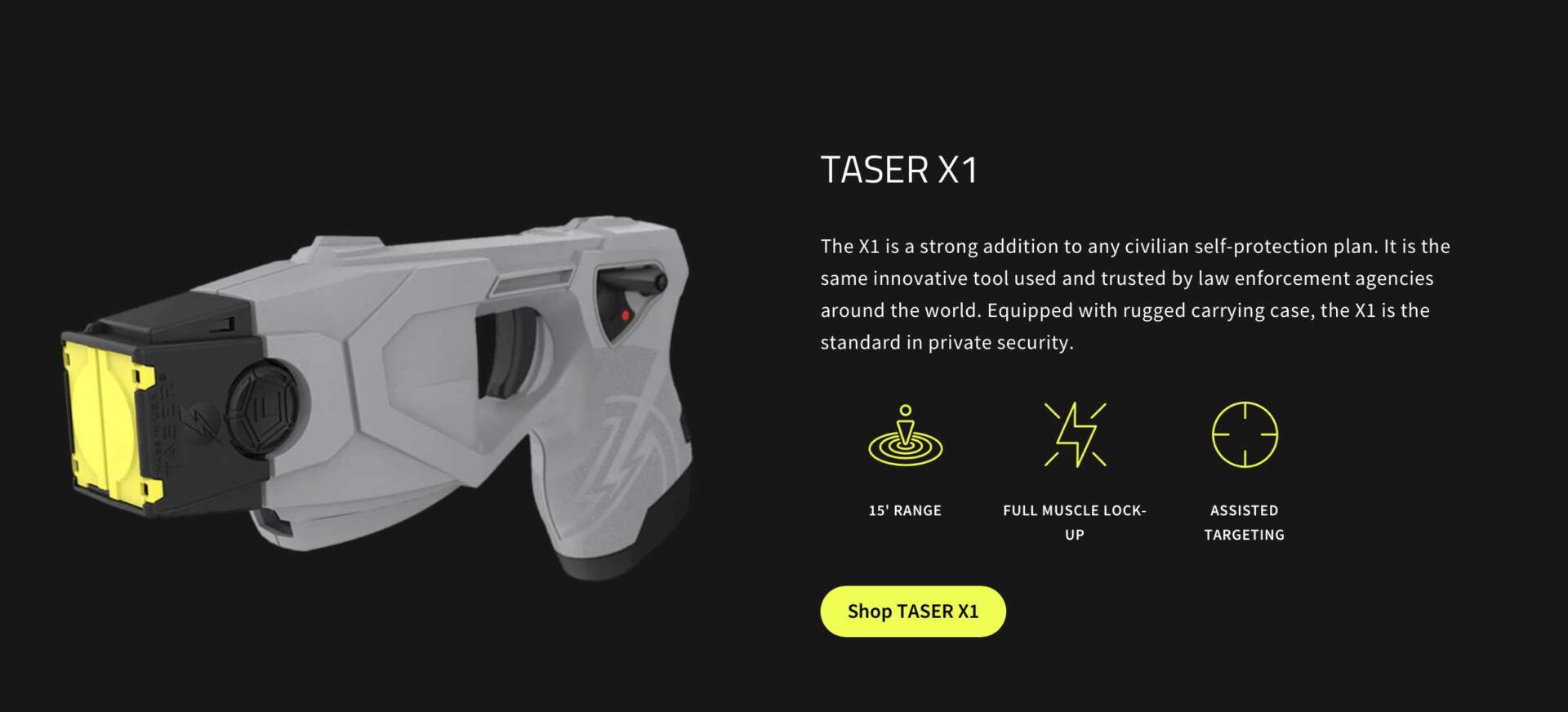 TASER® X26P Police Strength Self Defense