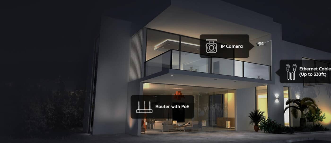 4K Smart PoE Camera with Spotlight & Color Night Vision