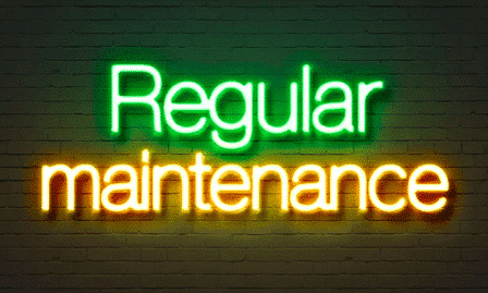 Regular maintenance