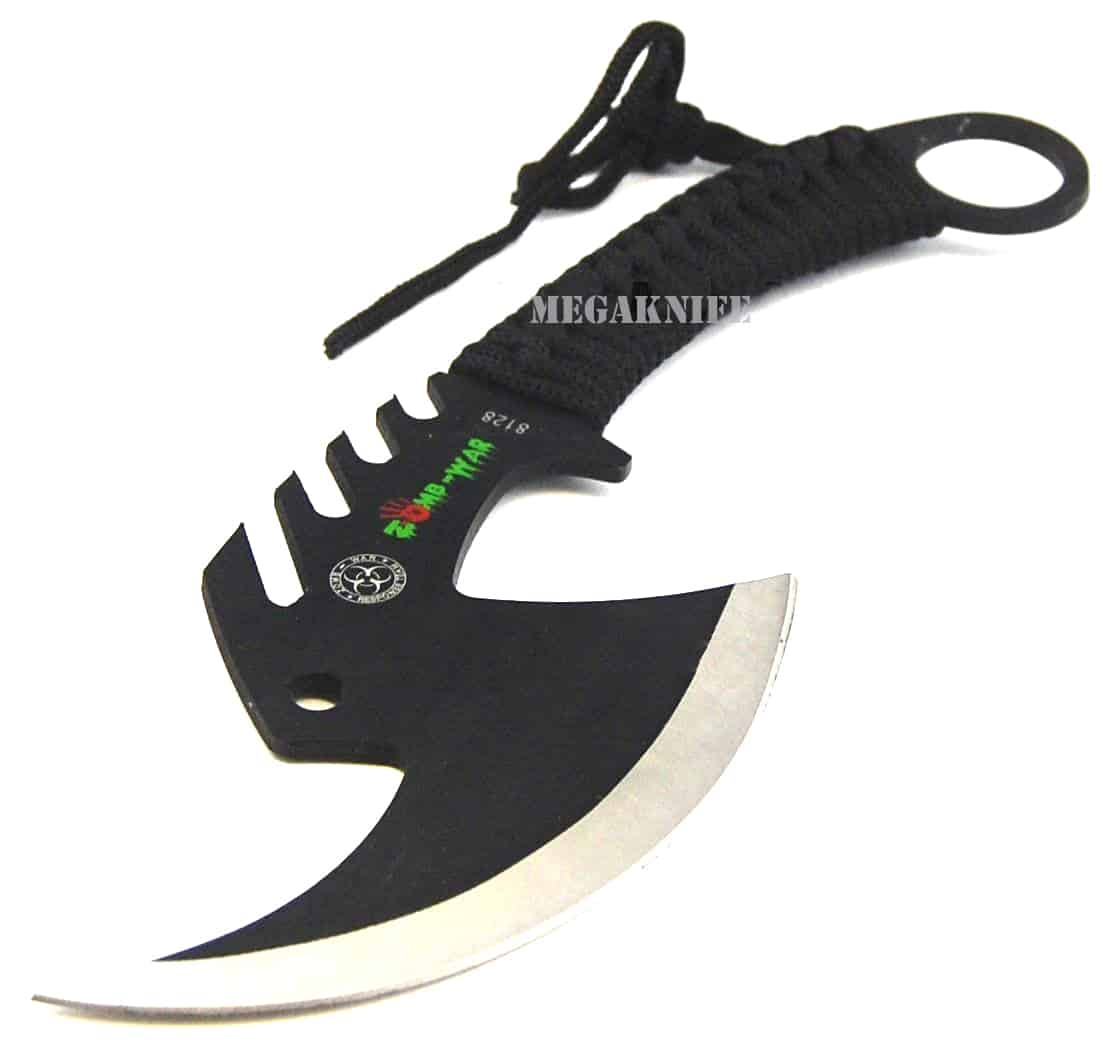 TACTICAL TOMAHAWK THROWING AXE  HATCHET CAMPING KNIFE HUNTING ZOMBIE SURVIVAL