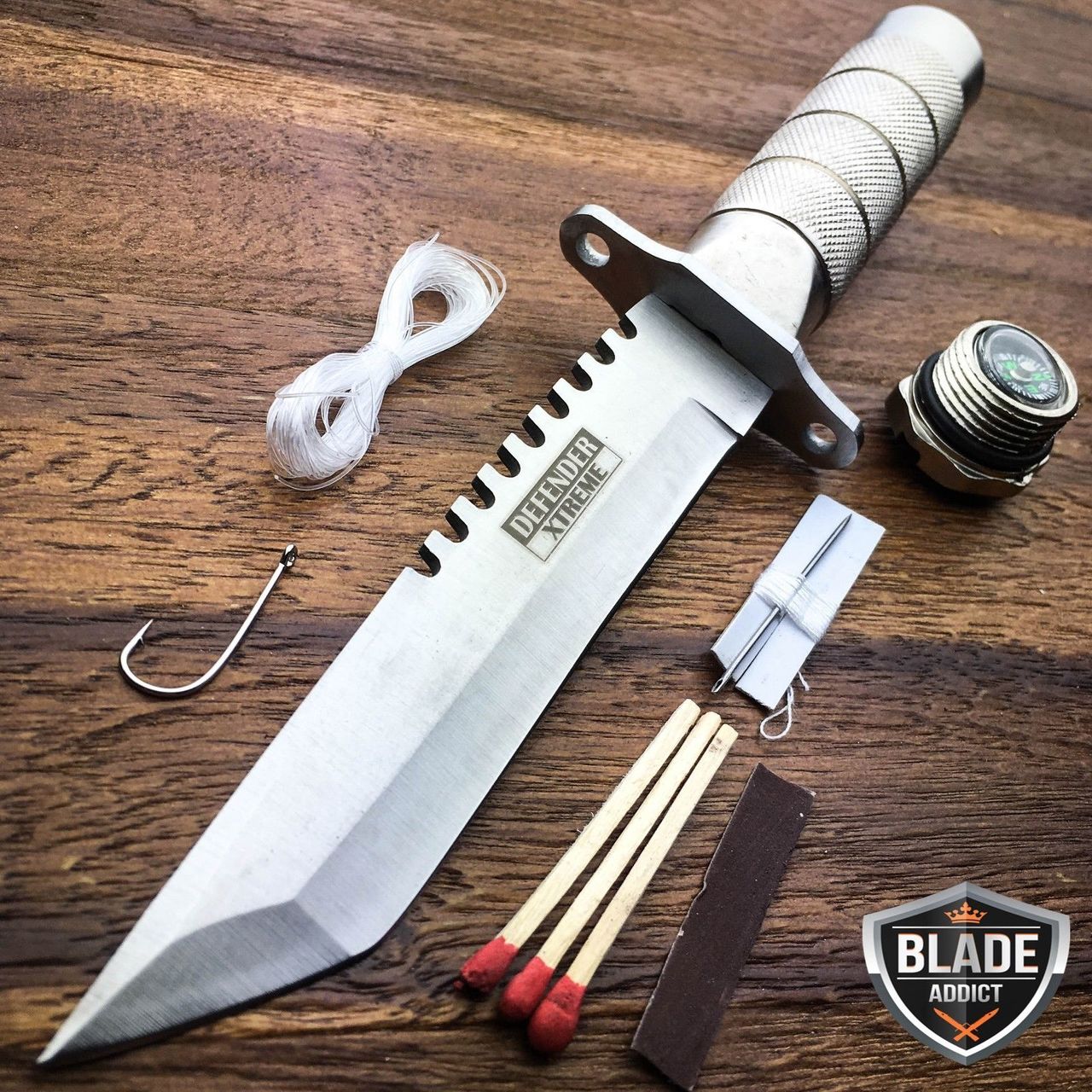 12" Military Survival Bowie Knife
