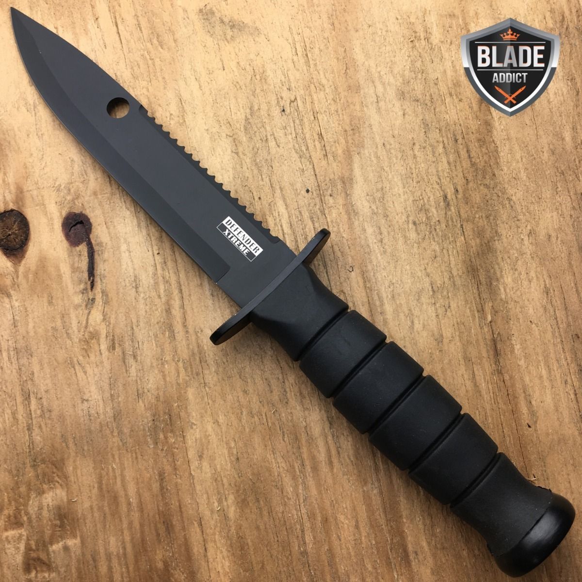 10.5" Fixed Blade Tactical Hunting Survival Knife w Sheath Bowie