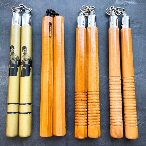Wooden Nunchaku Nunchucks Martial Arts Self Defense Mall