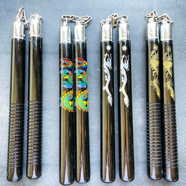 Wooden Nunchaku Nunchucks Martial Arts Self Defense Mall