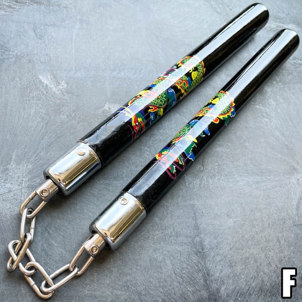 Wooden Nunchaku Nunchucks Martial Arts Self Defense Mall