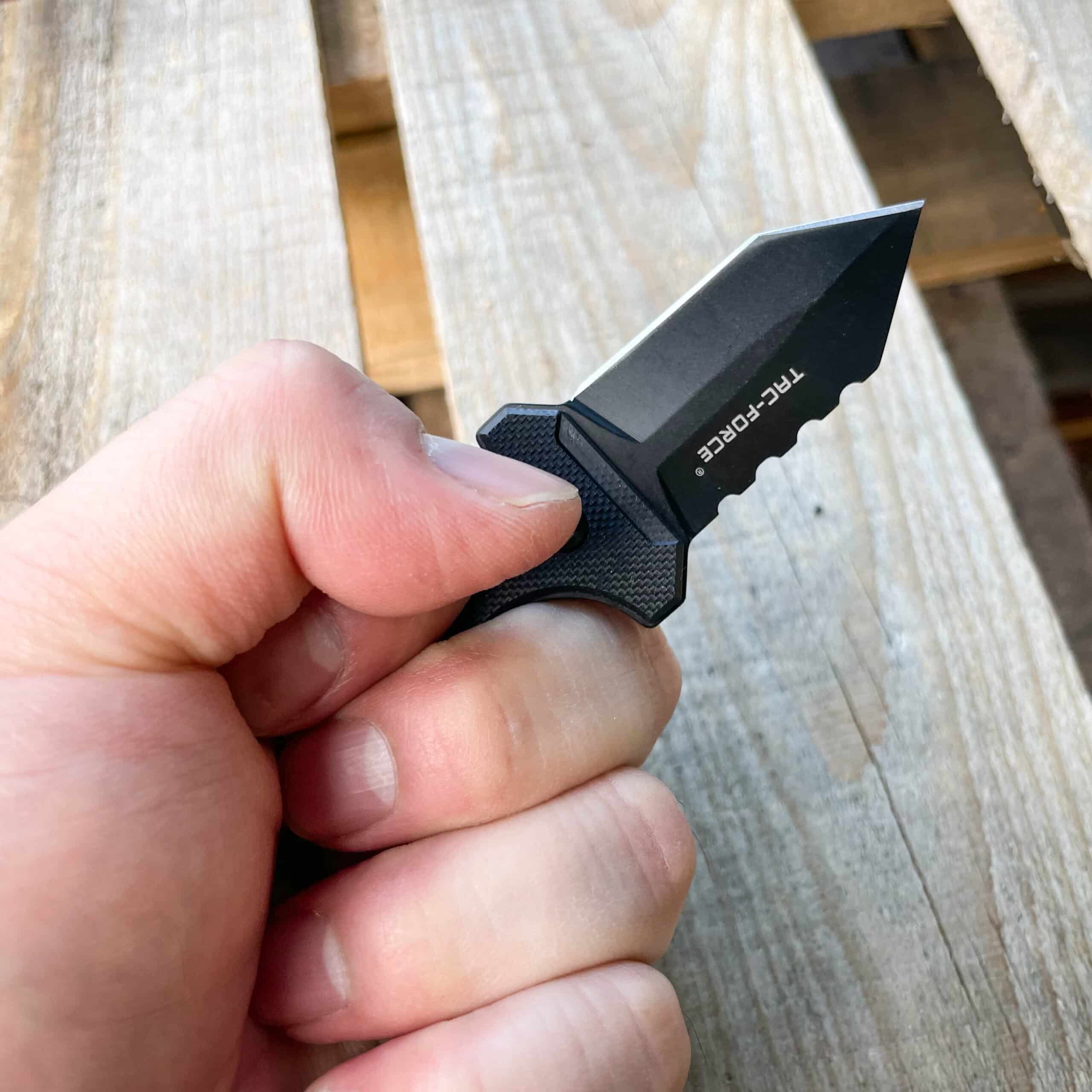 Militant Black Fixed Blade Neck Knife