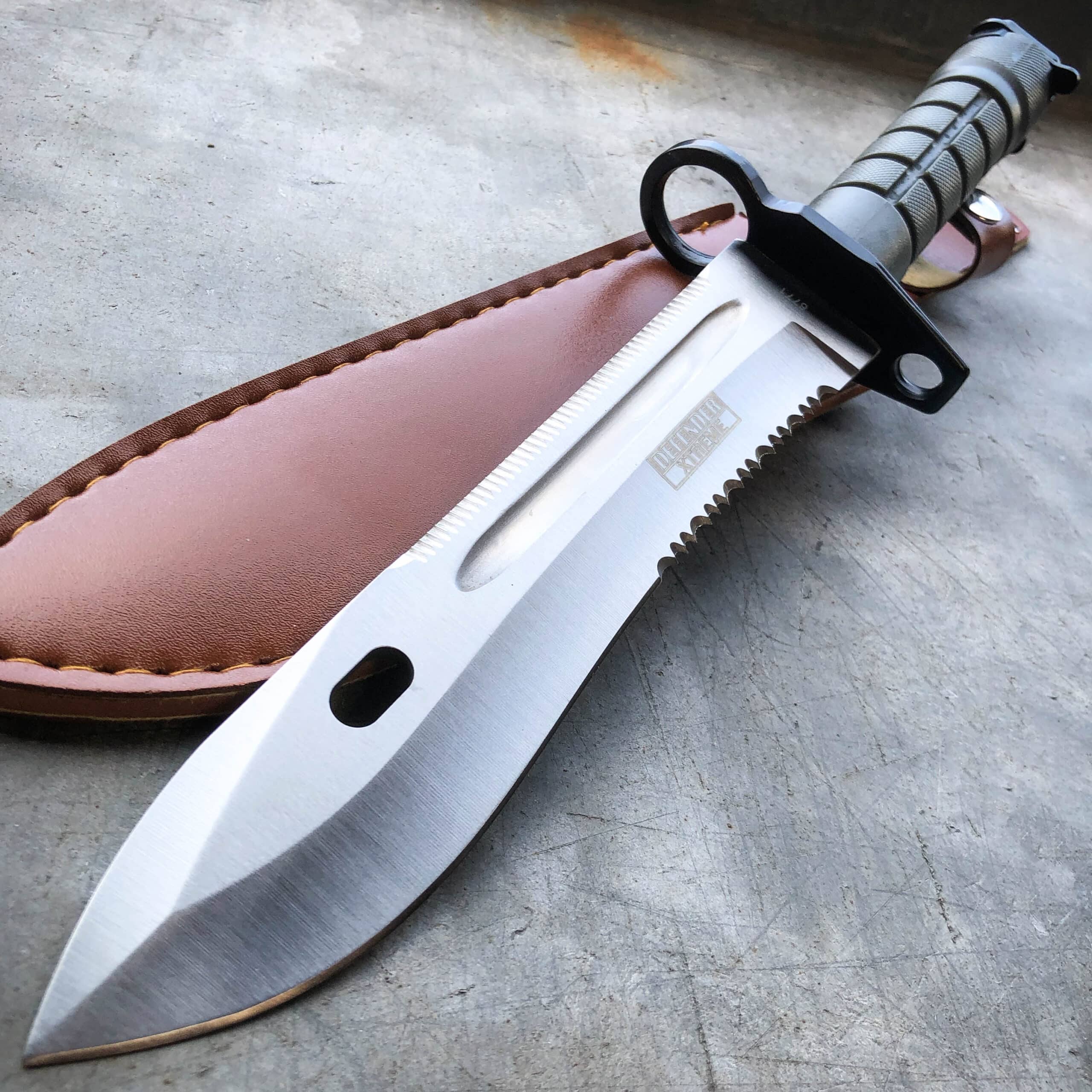 13.5″ Military Tactical Fixed Blade Survival Bayonet Combat Knife Rambo Army