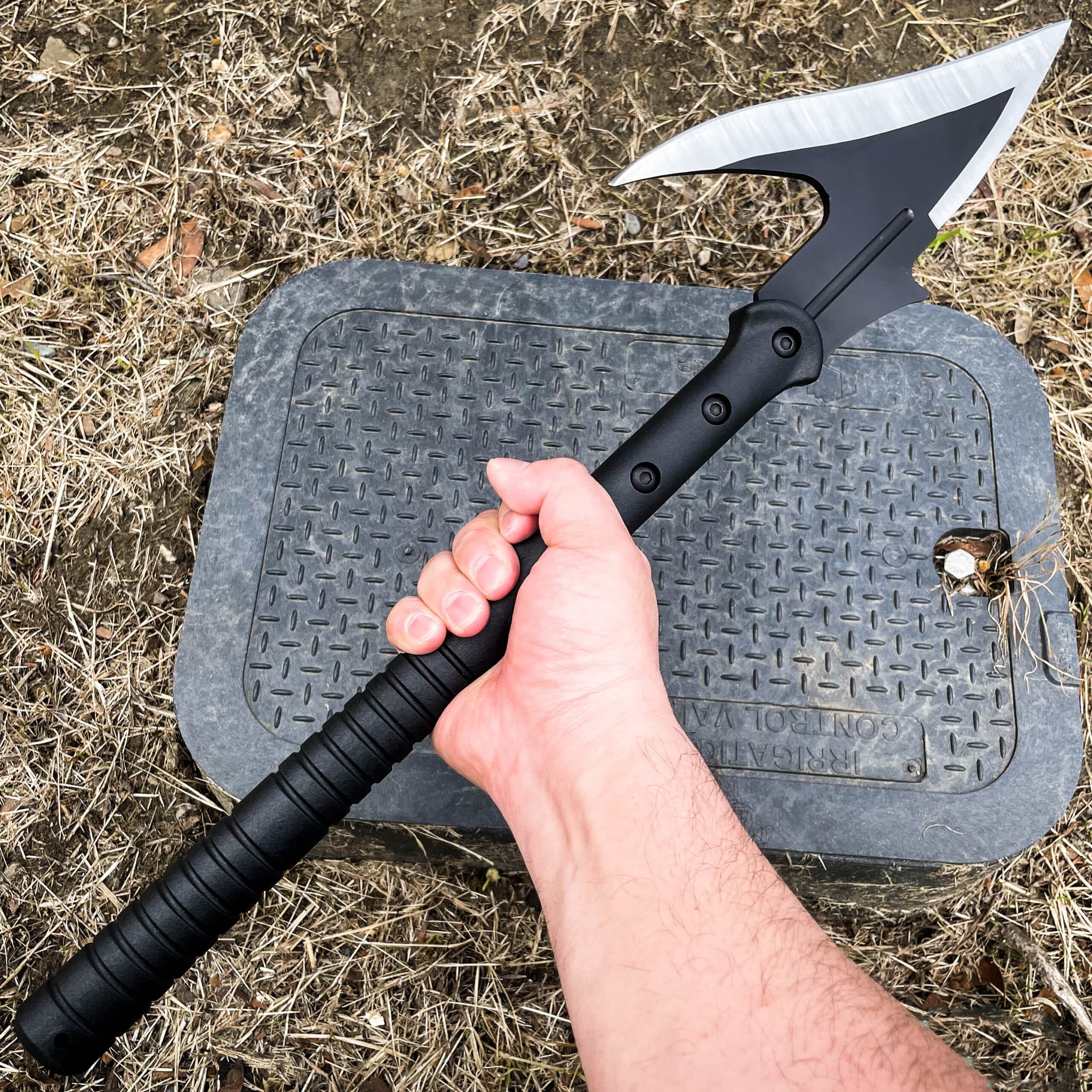 22" Survival Spear Hatchet Axe w/ Sheath