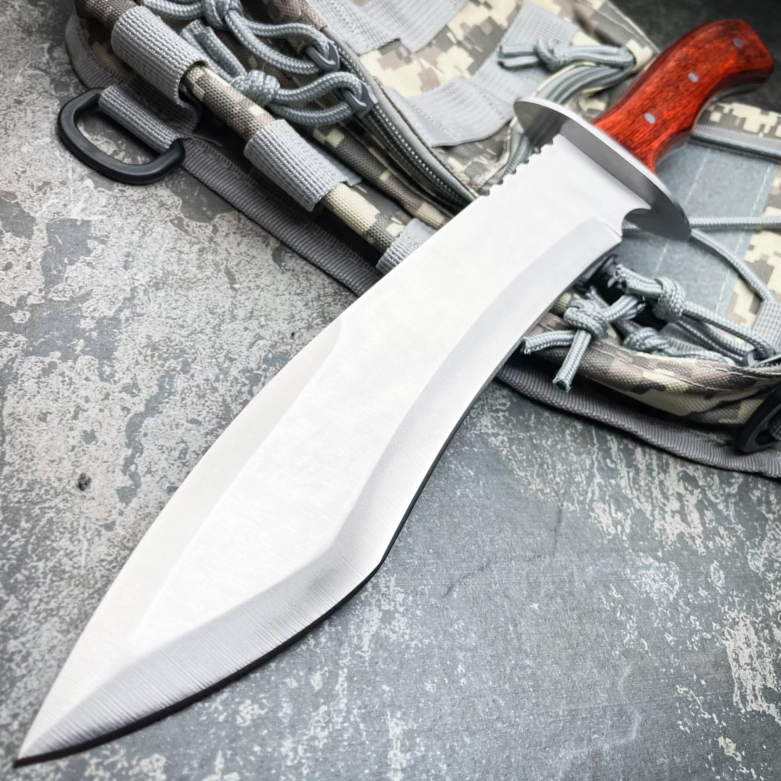  SZCO Supplies 9” Large Blue/Black 3pc Ninja Kunai Sport  Throwing Knife Set With Nylon Sheath (211537-BL) : Sports & Outdoors