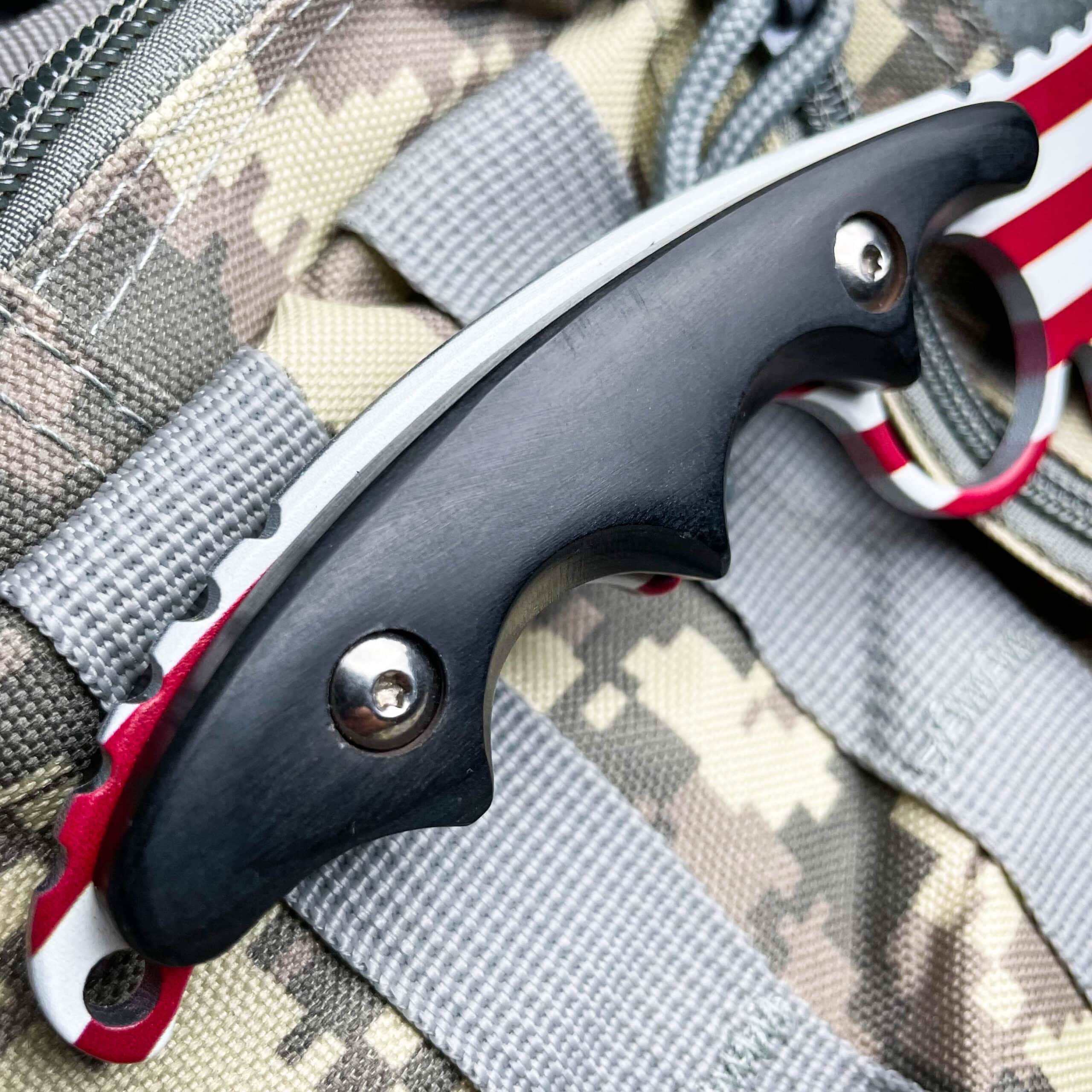 Wartech Black Wood Tactical Clever Blade Pocket Knife - BladeDealUSA