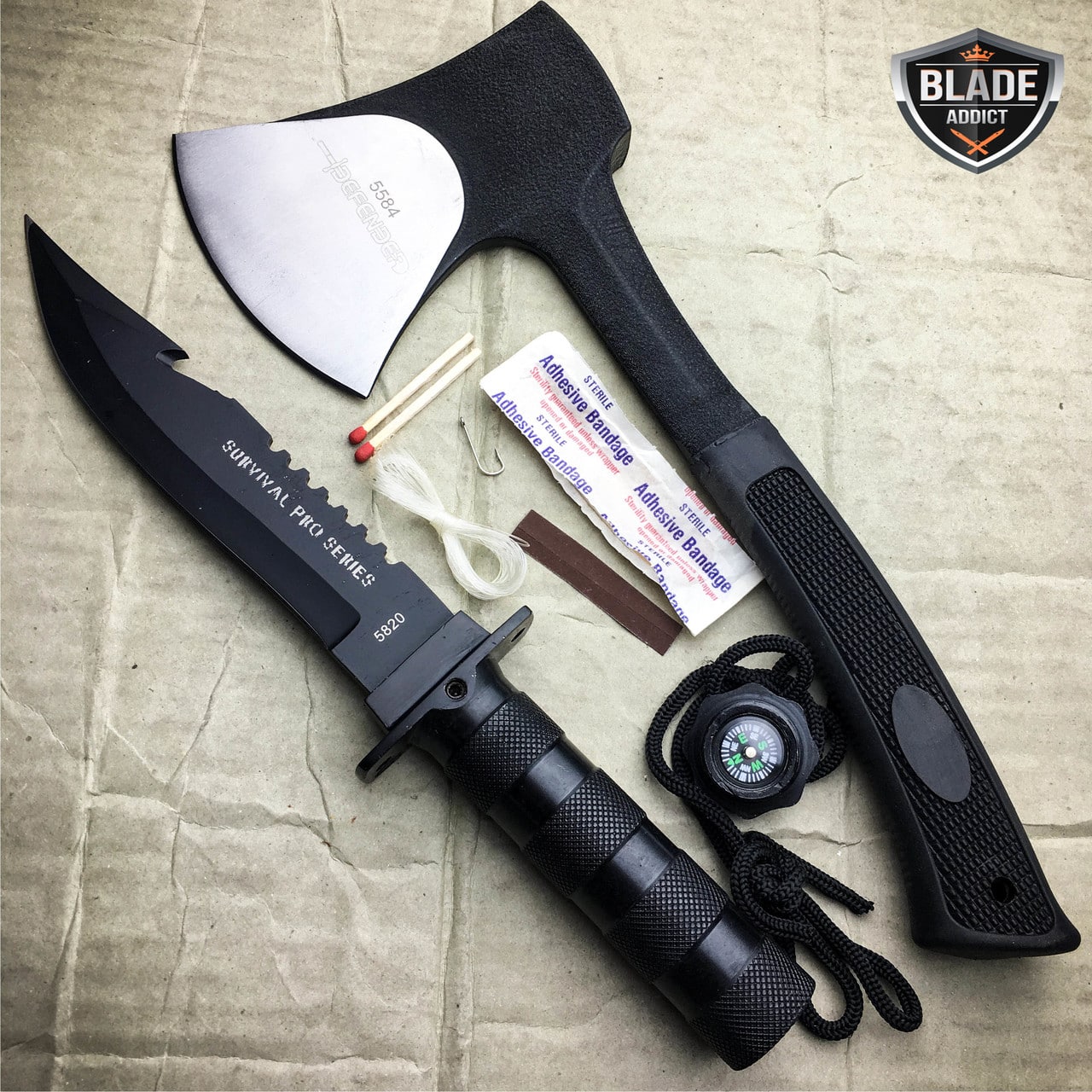 Tactical Hunting Knife And Axe