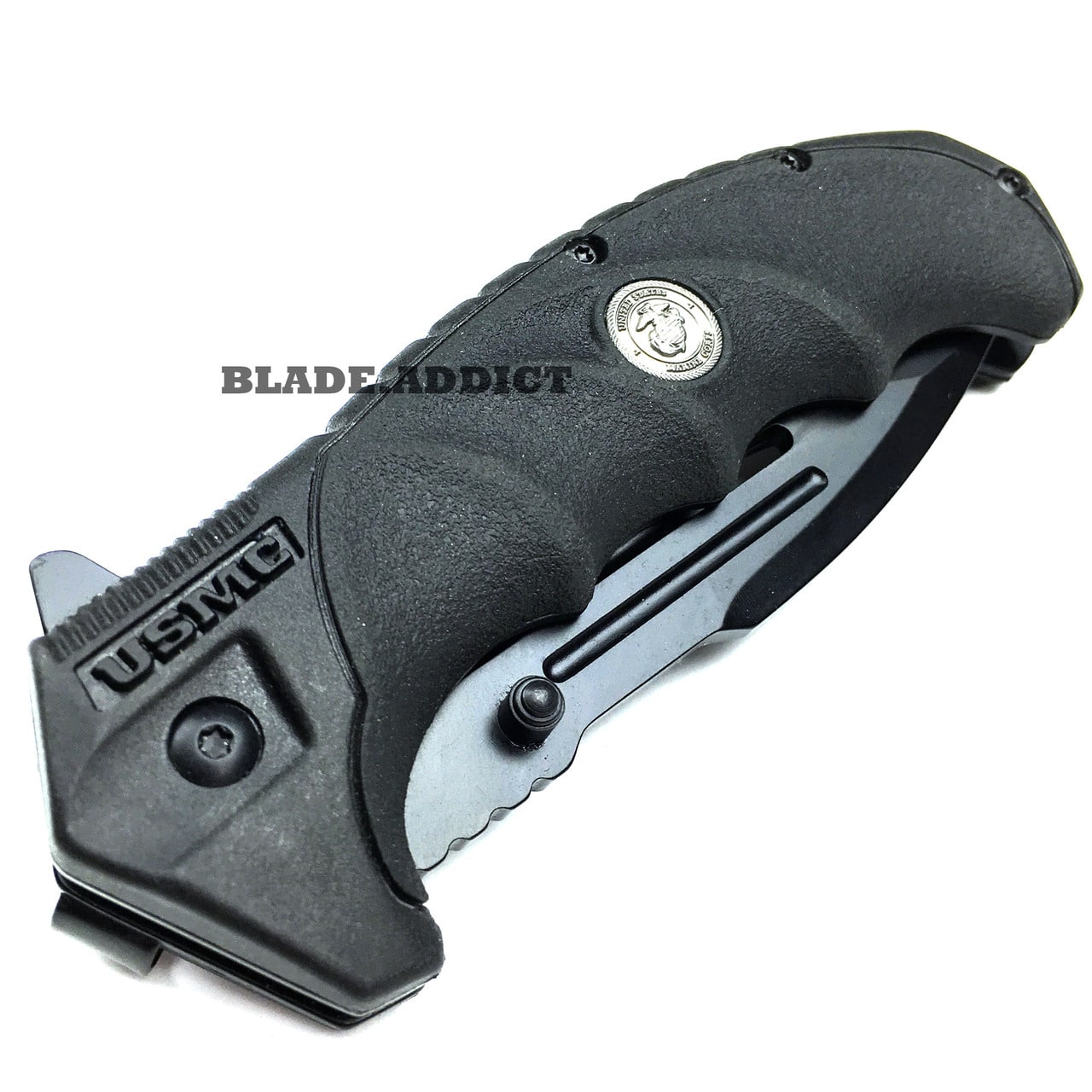 MTECH USMC MARINES Spring Assisted Open Tactical Rescue Folding POCKET KNIFE EDC