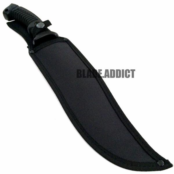 15.5" HUNTING SURVIVAL Military Fixed Blade MACHETE Knife