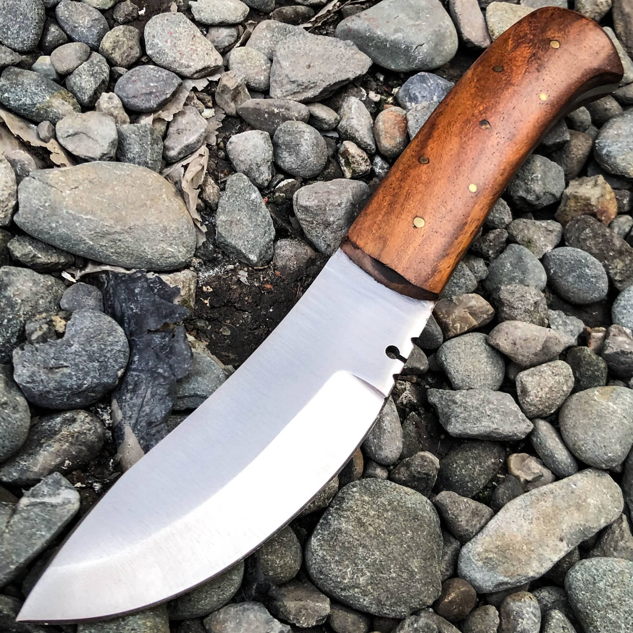 9" Survival Fixed Blade Hunting Skinner Camping Knife w/ Wood Handle