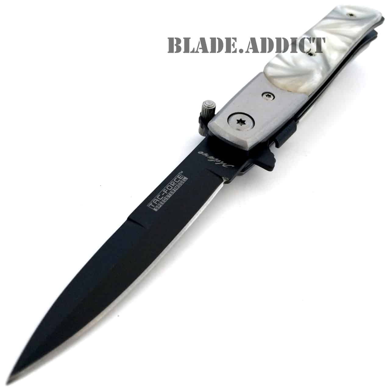 TAC FORCE MILANO STILETTO Tactical Spring Assisted Open Folding Pocket Knife NEW
