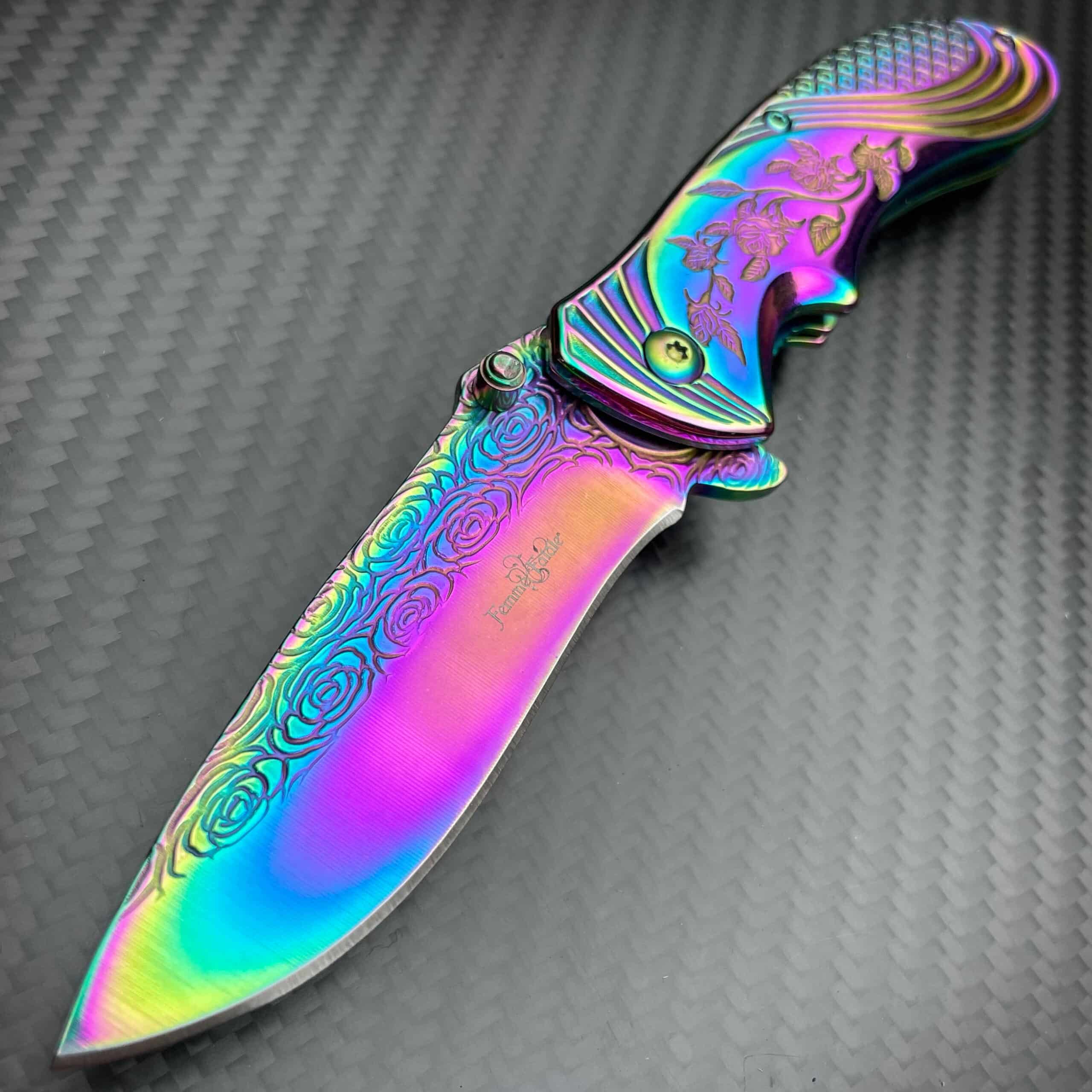 Femme Fatale Ladies Rainbow Knife