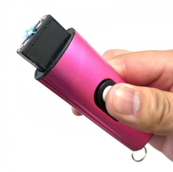 MINI SWAT Self Defense Stun Recharge LED Flashlight Women Gun PINK Pepper Spray
