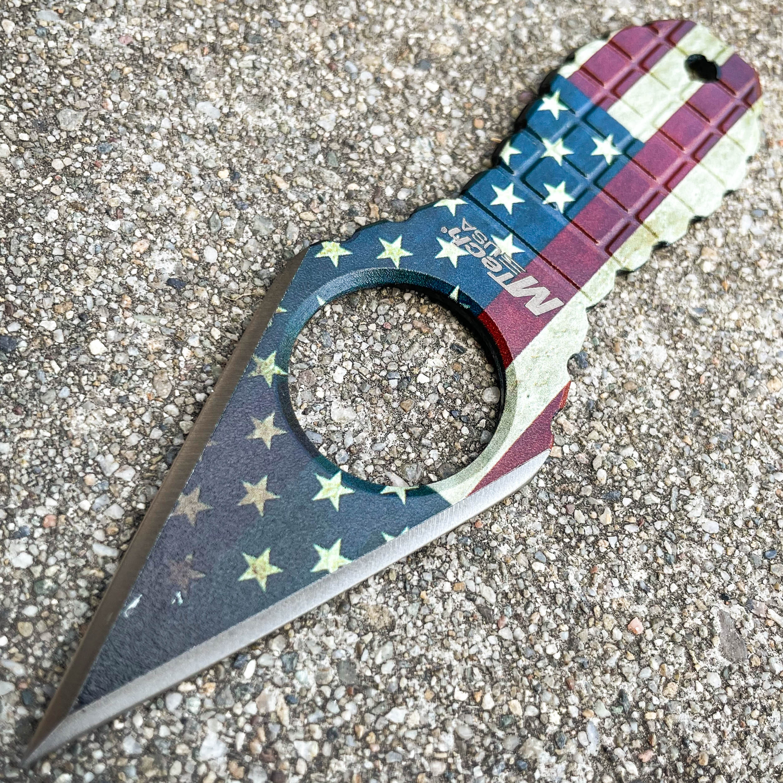 MTECH USA American Flag Neck Knife