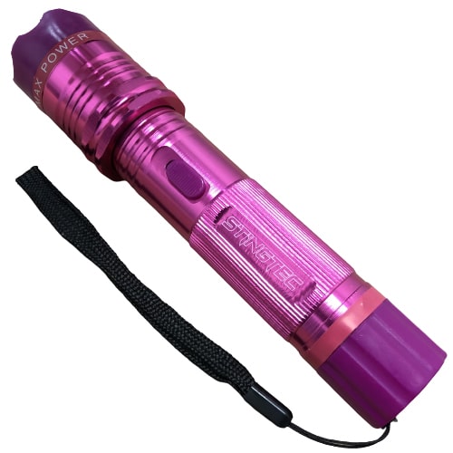 Spray Flashlight HURRICANE Pink, with Metal Clip