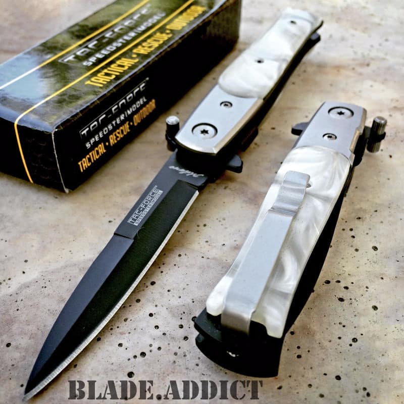 TAC FORCE MILANO STILETTO Tactical Spring Assisted Open Folding Pocket Knife NEW