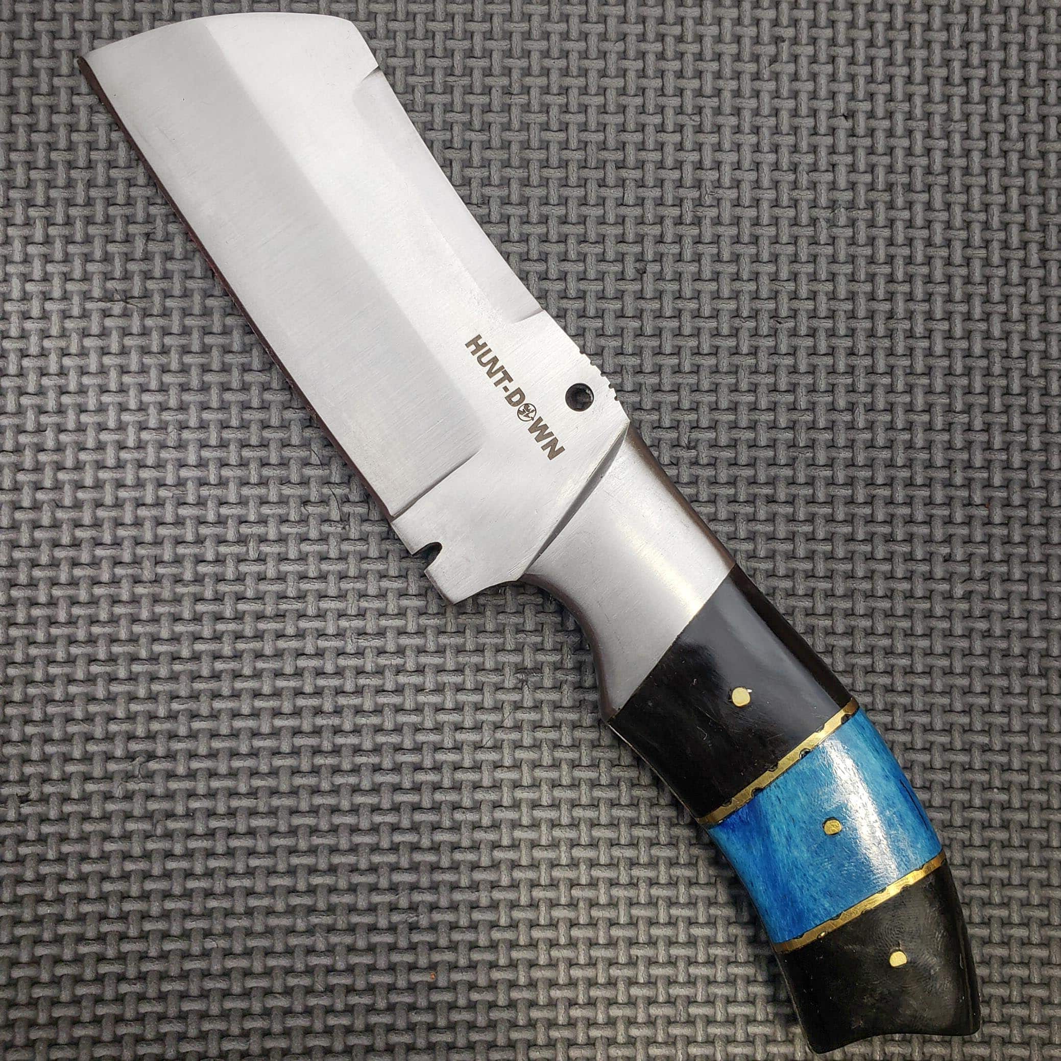 9" Heavy Duty Full Tang Chef Kitchen Fixed Blade Cleaver Butcher Chopper Knife