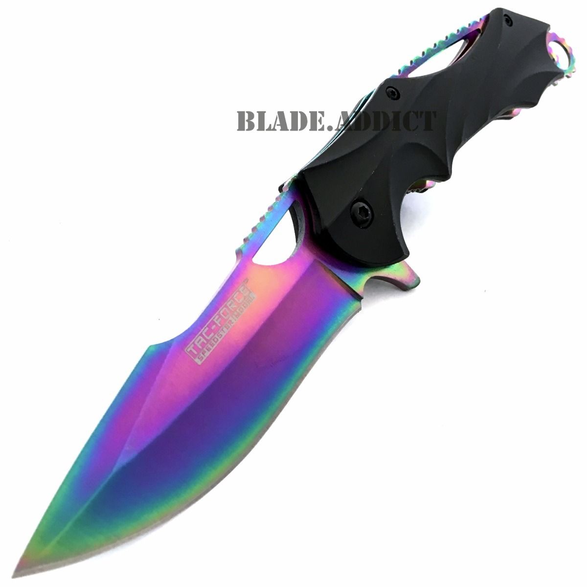 8" TAC FORCE RAINBOW SPRING ASSISTED FOLDING KNIFE