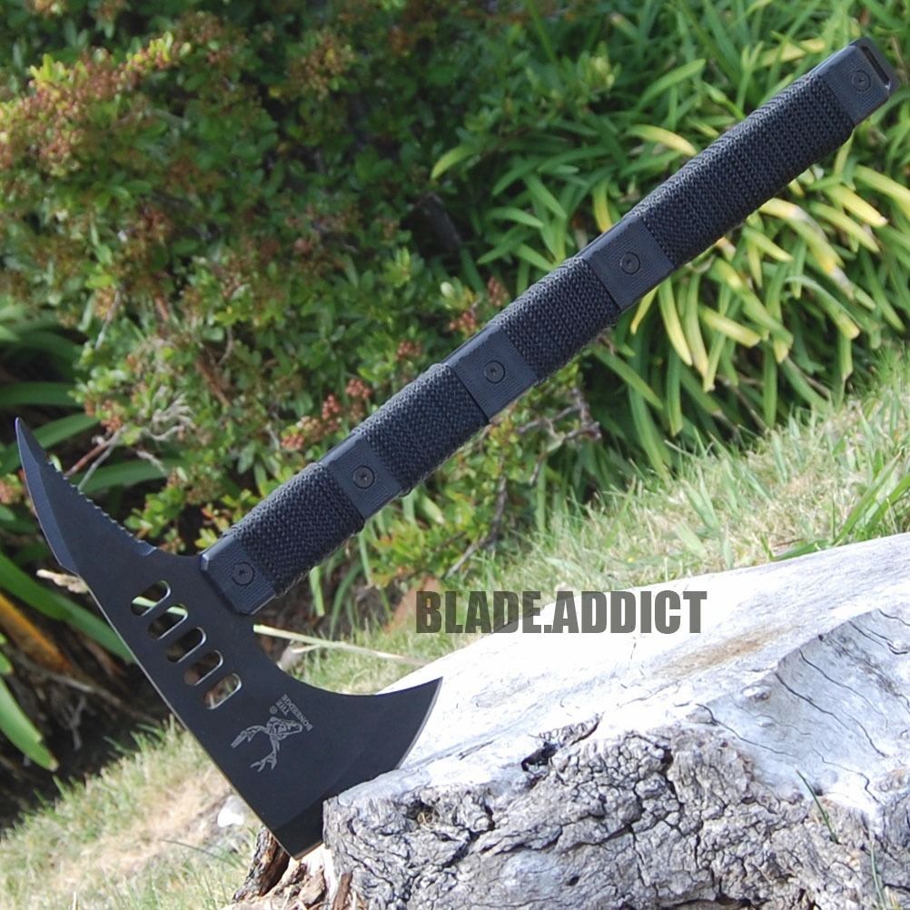 8" STAINLESS STEEL CELTIC CROSS HUNTING KNIFE WOOD HANDLE Gothic Skinning5445