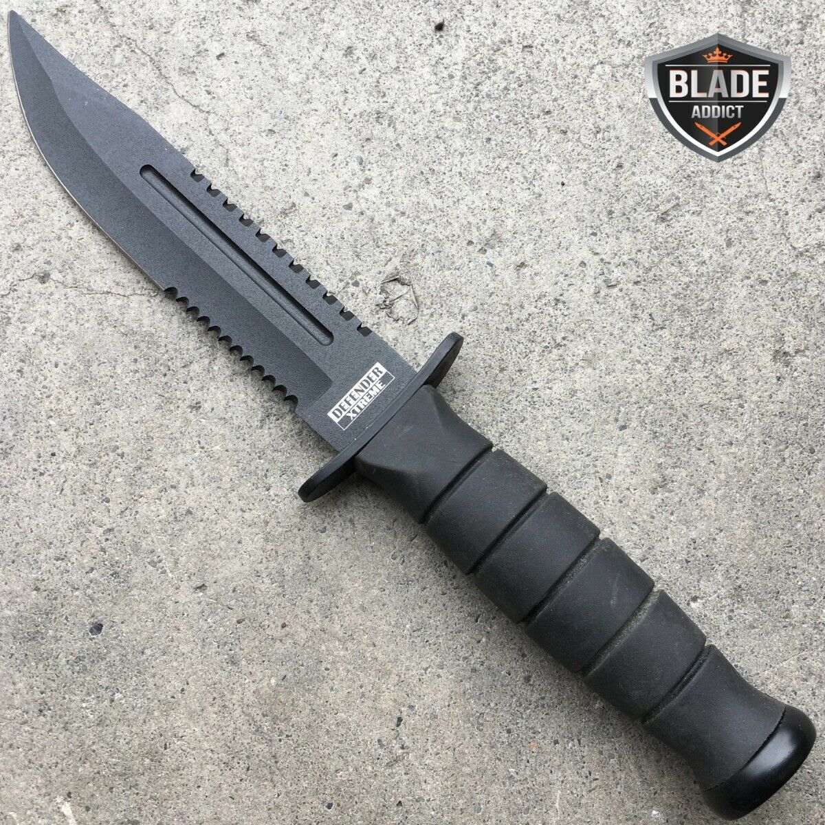 10.5" Survival Fixed Blade Knife w/ Sheath