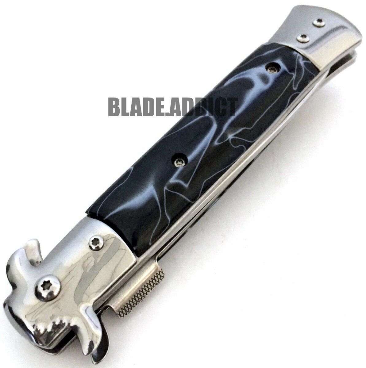 9" TAC FORCE Italian Milano Stiletto Tactical Spring Assisted Open Pocket Knife