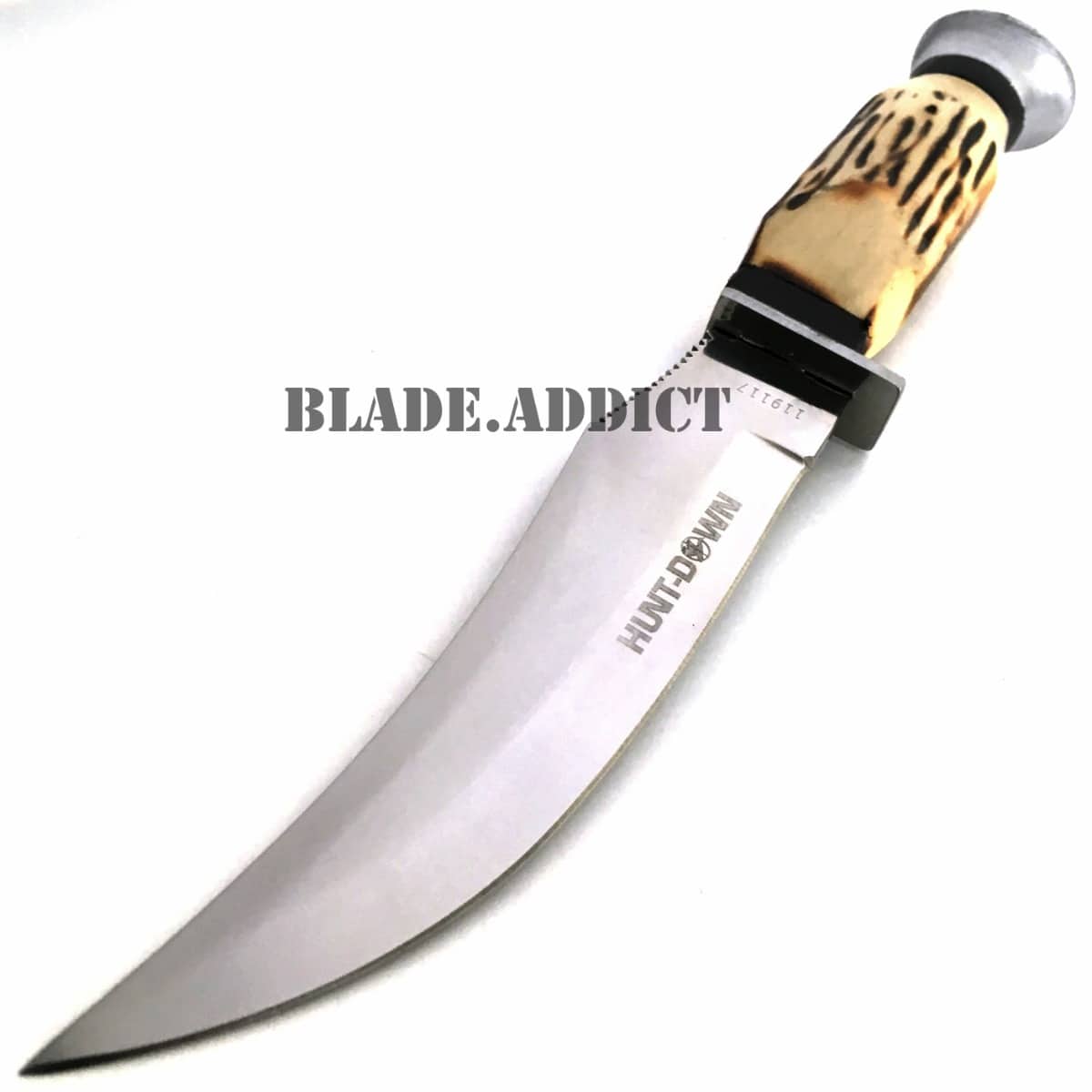 9" FIXED BLADE Bone Hunting Skinner Knife w/ Sheath Tactical Survival Camping