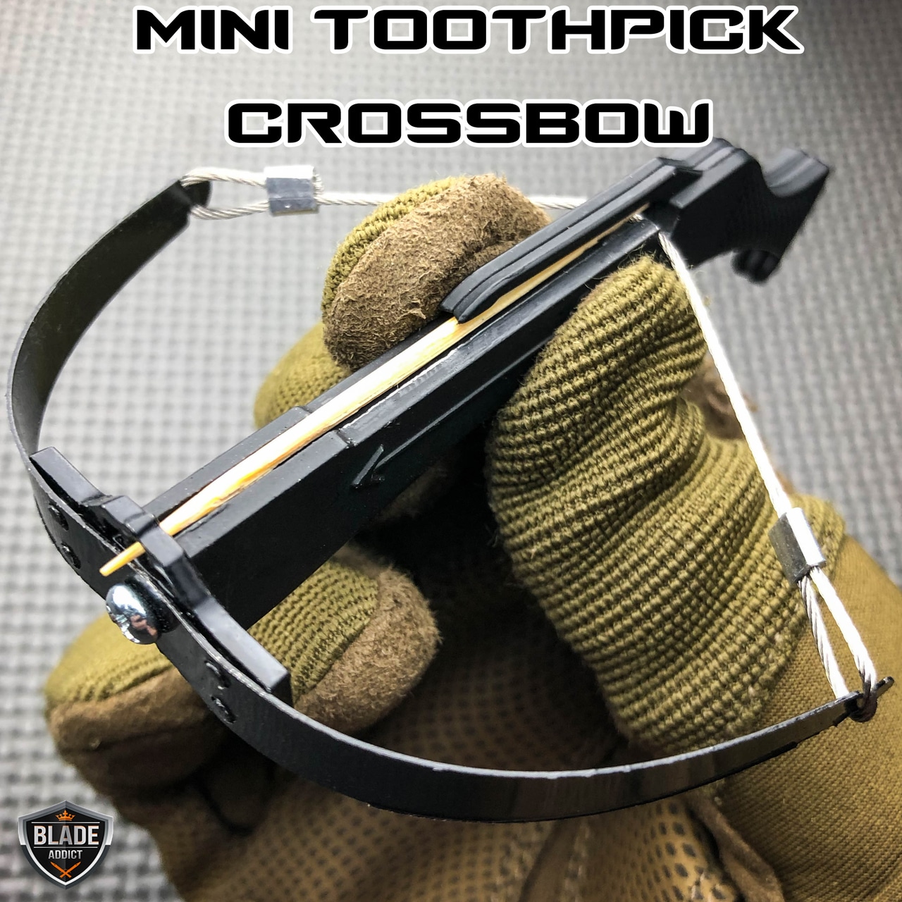 Mini Toothpick Crossbow - Black