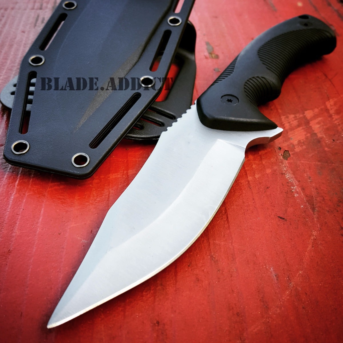 9" TACTICAL SURVIVAL KNIFE Hunting MILITARY BOWIE Fixed Blade Rambo Army Boot